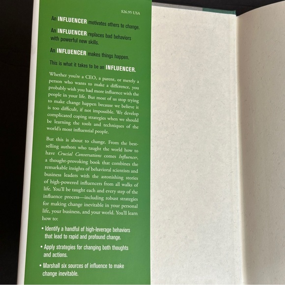 Influencer by Kerry Patterson et al. | Leadership, Motivation | Hardcover Book - Picture 3 of 10